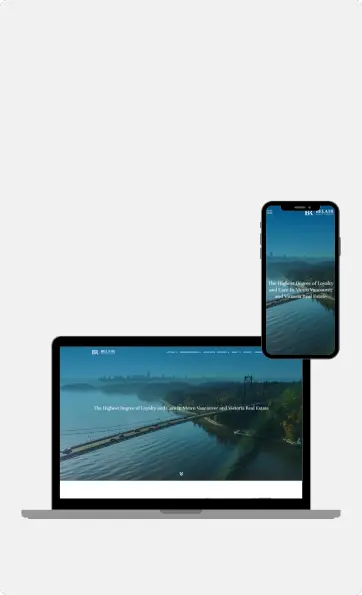 Real estate portal website design for Belair Realty Group by Vancity Web Design in Vancouver