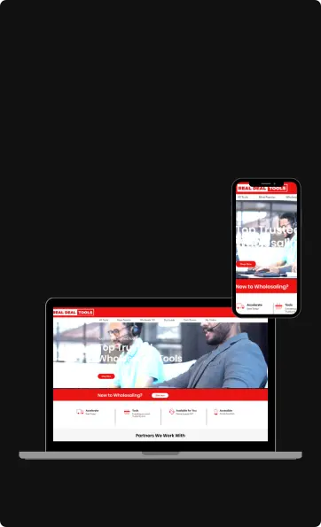 Ecommerce website design for Real Deal Tools by Vancity Web Design in Vancouver