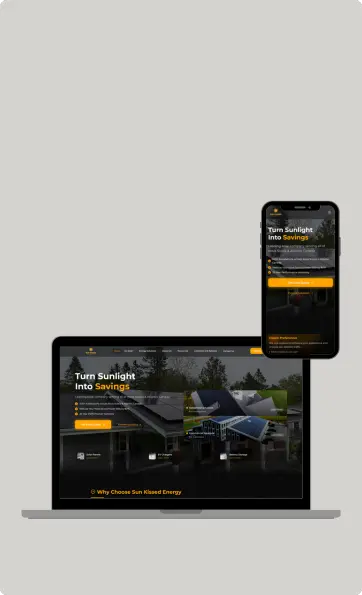 Digital marketing services campaign for Sun Kissed Energy managed by Vancity Web Design in Vancouver