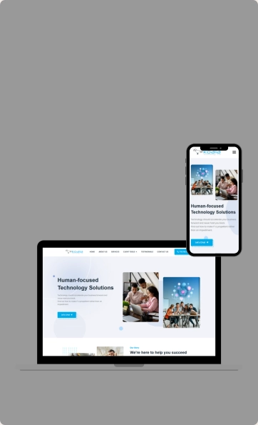 IT services website development Vancouver for technology solutions company