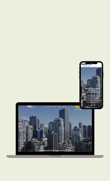 painting services website development Vancouver for local painting business