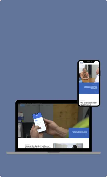 D2D Consulting website and mobile application designed and developed by Vancity Web Design, showcasing responsive web design and mobile app development.